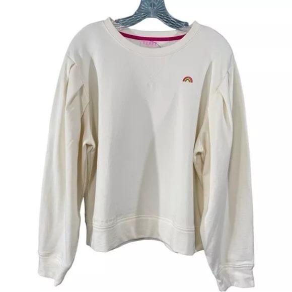 Terez New York Sugar Swizzle Rainbow Sweatshirt Size SMALL S y2k H - Picture 8 of 15